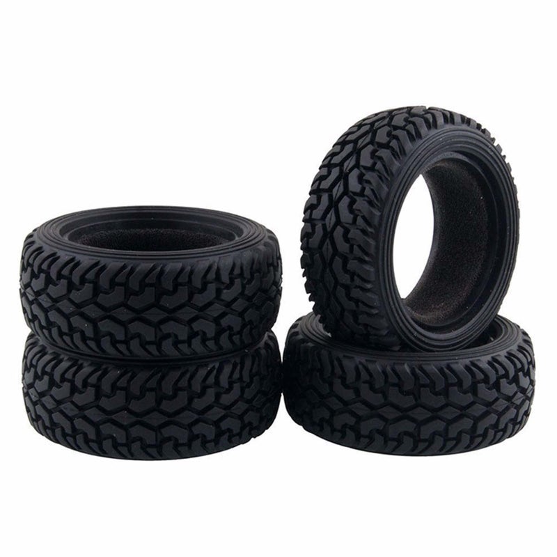 LAFEINA 4PCS 75mm RC Rally Car Grain Rubber Tires for 1:10 RC On Road Car Tamiya HSP HPI Kyosho - Image 3